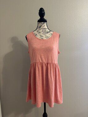Fitglam Maternity Tank Top Women’s XL Pink Flowy Babydoll NWOT